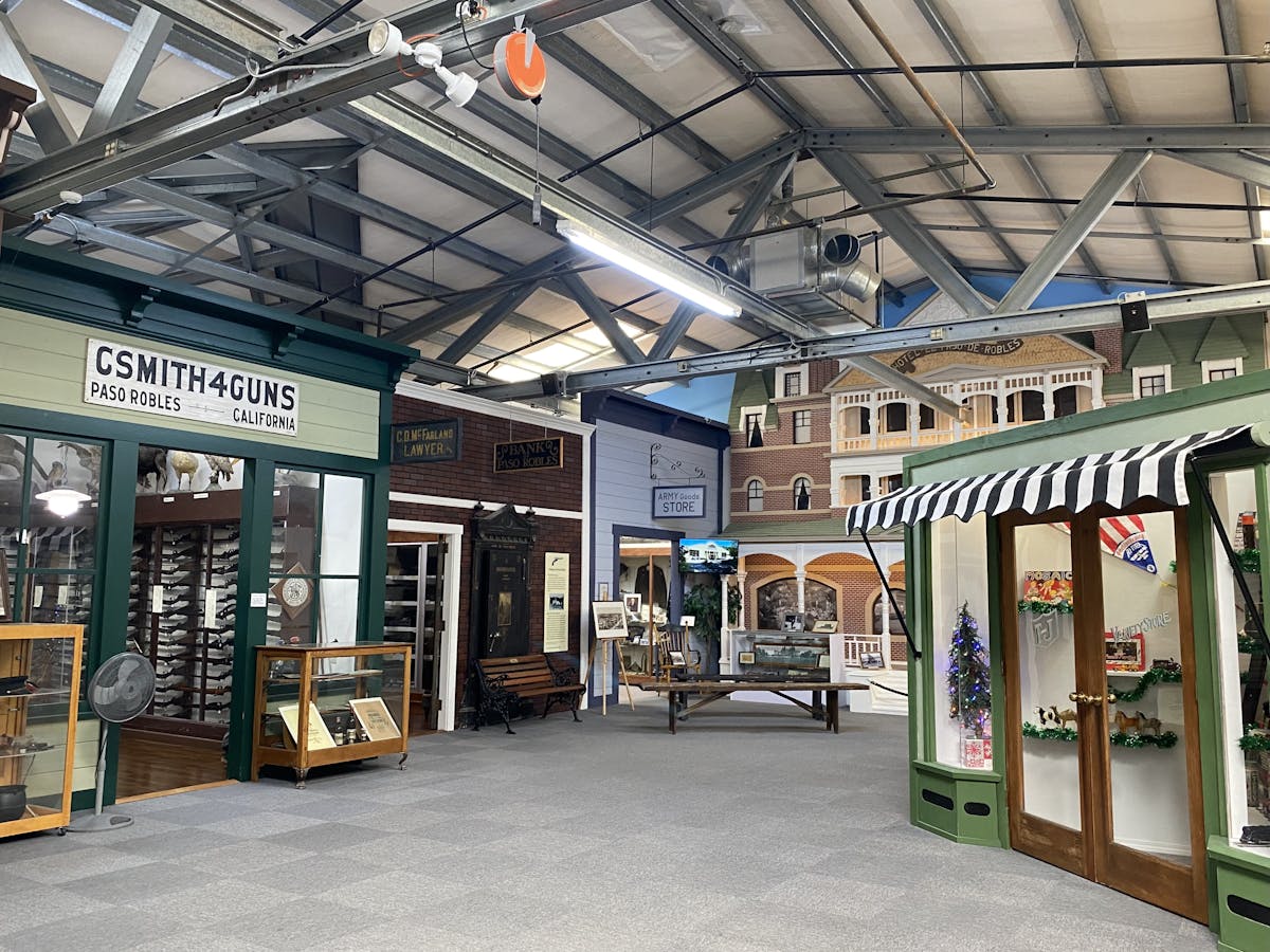 The museum has an indoor street with recreations of historic businesses from the local town